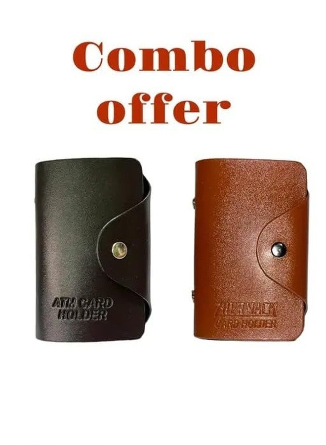 A1 EssAncial Colour Card Holder Combo, Brown and Tan - Image 2